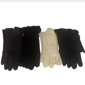 Lot of 4 Pair of Vintage Ladies' Gloves